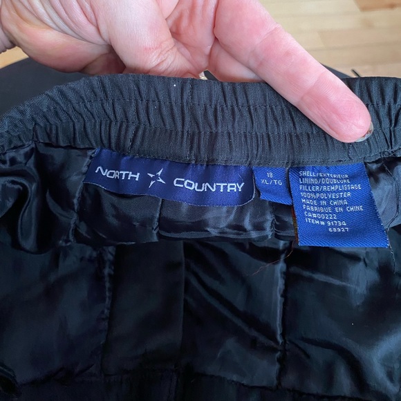 Ladies North Country Black snow/ski pants - size XL 18 - Picture 3 of 10